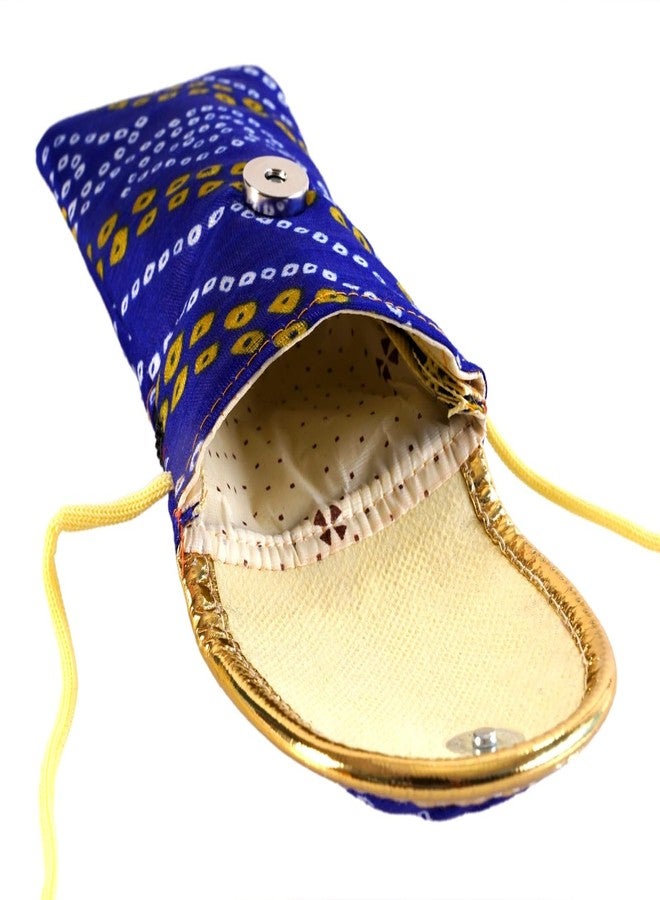 SUMERA WARQ Mobile Pouch Cover for Women Designer Multicolor Handmade Ethnic with Sling & Clip - Image 5